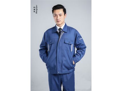 涤棉厚纱卡工作服
